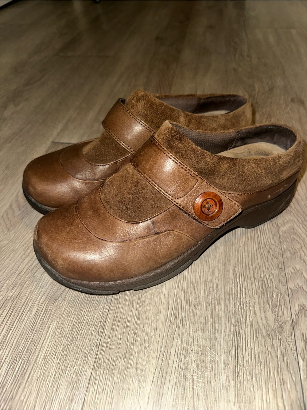 Dansko Kaya Women's EU 40 Brown Leather Mary Jane Clog Comfort Shoes